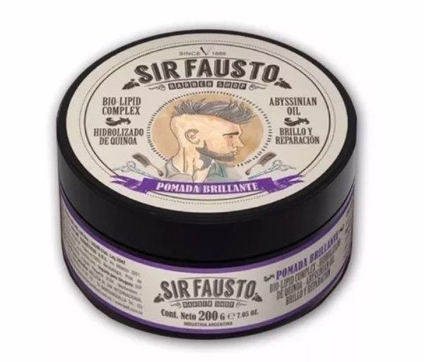 Pomada Brillante Cabello Sir Fausto Barbería 100gr.