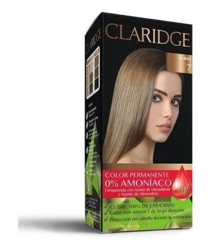 Tintura En Kit Sin Amoniaco Claridge Rubio 7