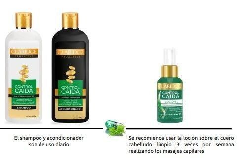 Shampoo - Acondicionador - Locion Control Caida Claridge