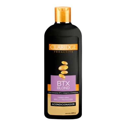 ACONDICIONADOR BTX BLOND CON COMPLEJO BTX, COLÁGENO Y CENTAUREA x 400 ml para cabellos Rubios con coloración