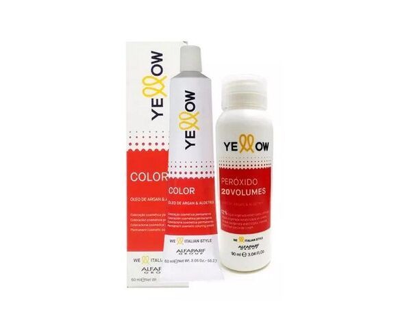 Kit Tintura y Agua Oxigenada a Elección Yellow Alfaparf