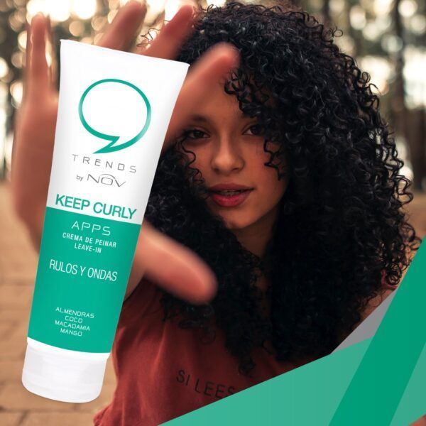 Crema Para Peinar Rulos Keep Curly Nov Cosmetica por 250g.