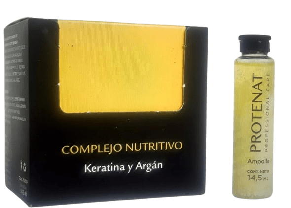 Ampolla Protenat Argan Y Keratina Nutrición 14,5ml - 12unid