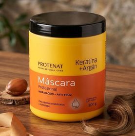Máscara Profesional Protenat Keratina Argán Anti Frizz 800 Gr