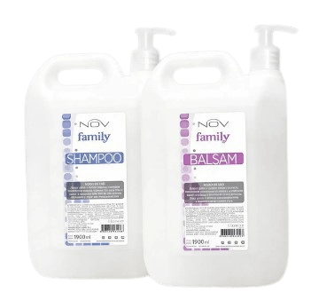 Kit Family Nov Shampoo + Balsam Uso Diario 1900ml